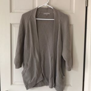 Banana Republic beige open front cardigan